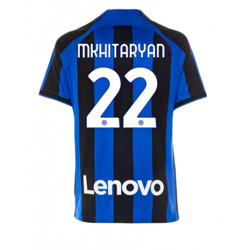 Fotbalové Dres Inter Milan Henrikh Mkhitaryan #22 Domácí 2022-23 Krátký Rukáv